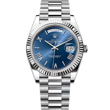 DAY-DATE 40 PRESIDENT DIAL BRIGHT BLUE COLOUR SELFWINDING
