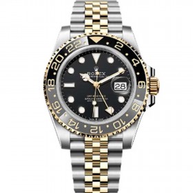 GMT-MASTER 2 YELLOW GOLD BEZEL BLACK GREY SELFWINDING